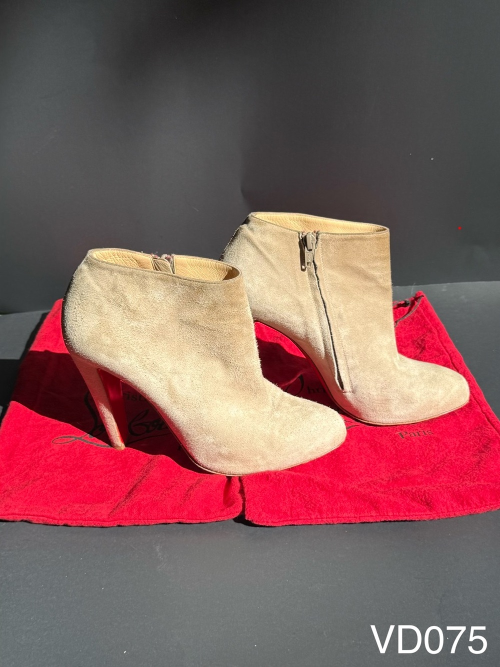 Christian Louboutin Feticha 120 Suede Booties EU 40 US 10